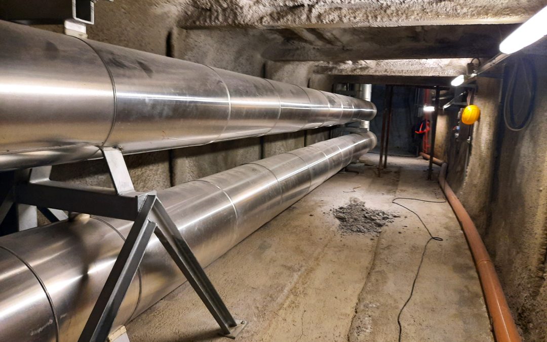 Travaux d’assainissement de la galerie technique – Rue Centrale (Chauffage à distance)